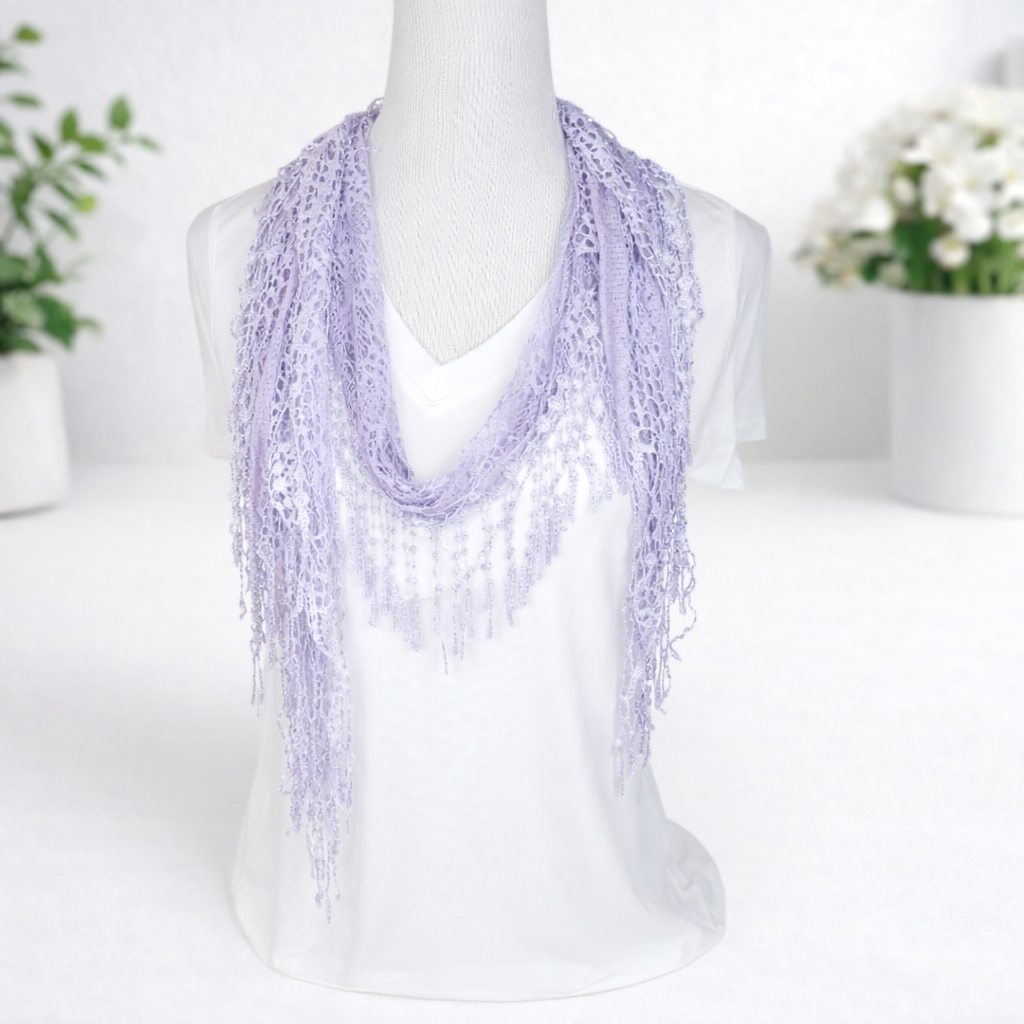 Lace Fringe Scarf