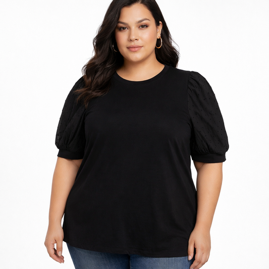 Cotton Grace Eyelet Sleeve Top