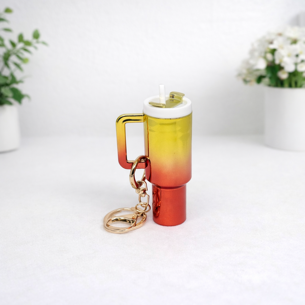 Tumbler Keychain Lip Balm Holder