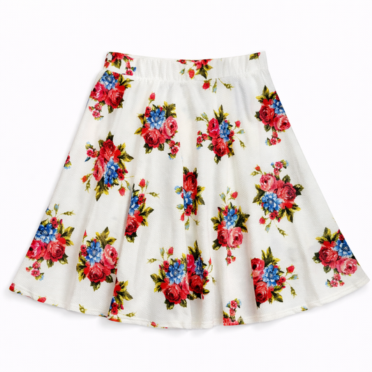 🌸 Blossom Breeze Floral Swing Skirt