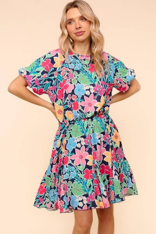 Midnight Garden Bloom Dress