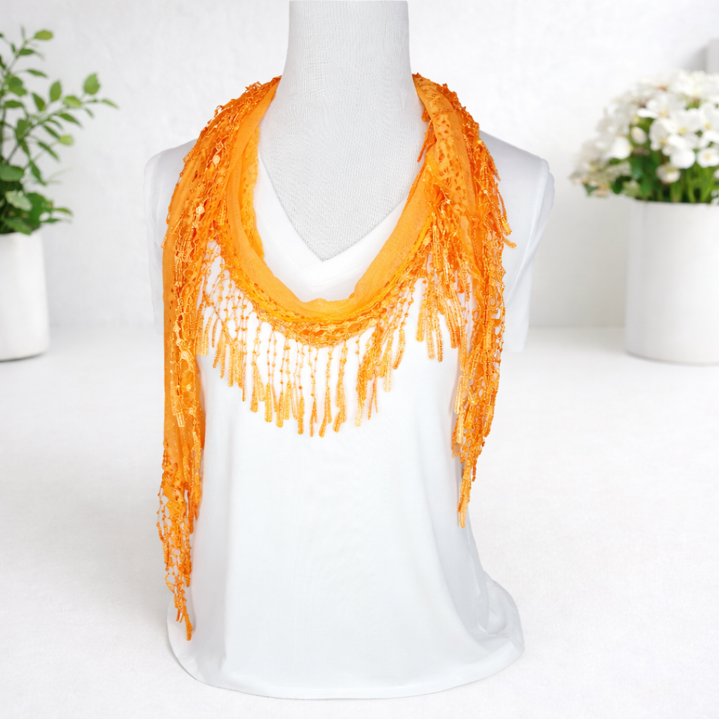 Lace Fringe Scarf