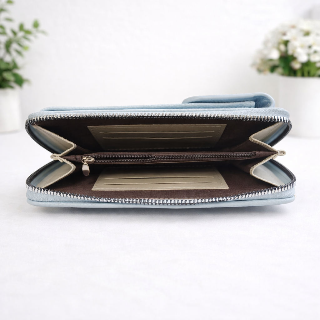 Iris Phone Wallet-Sky Blue