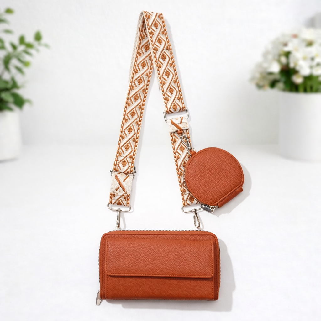 Alice Phone Wallet-Camel