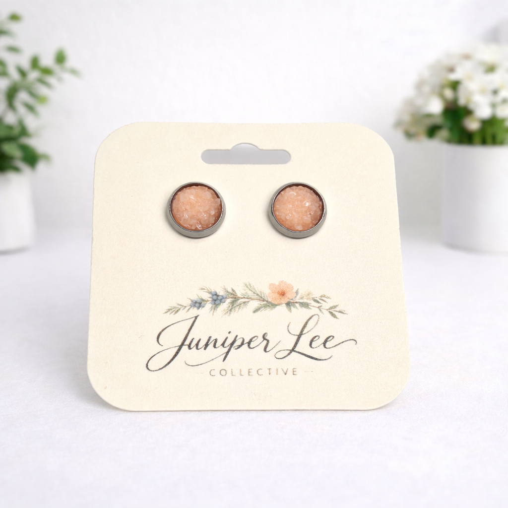 Druzy Stud Earrings