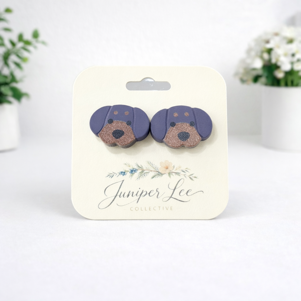 Dog Lover Stud Earrings