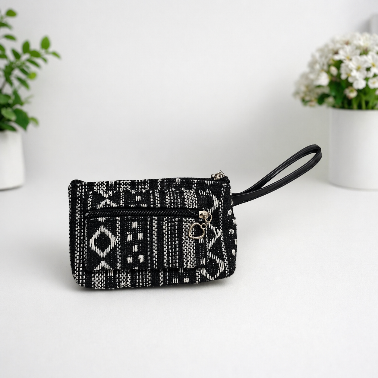 Boho Double Zipper Coin Purse