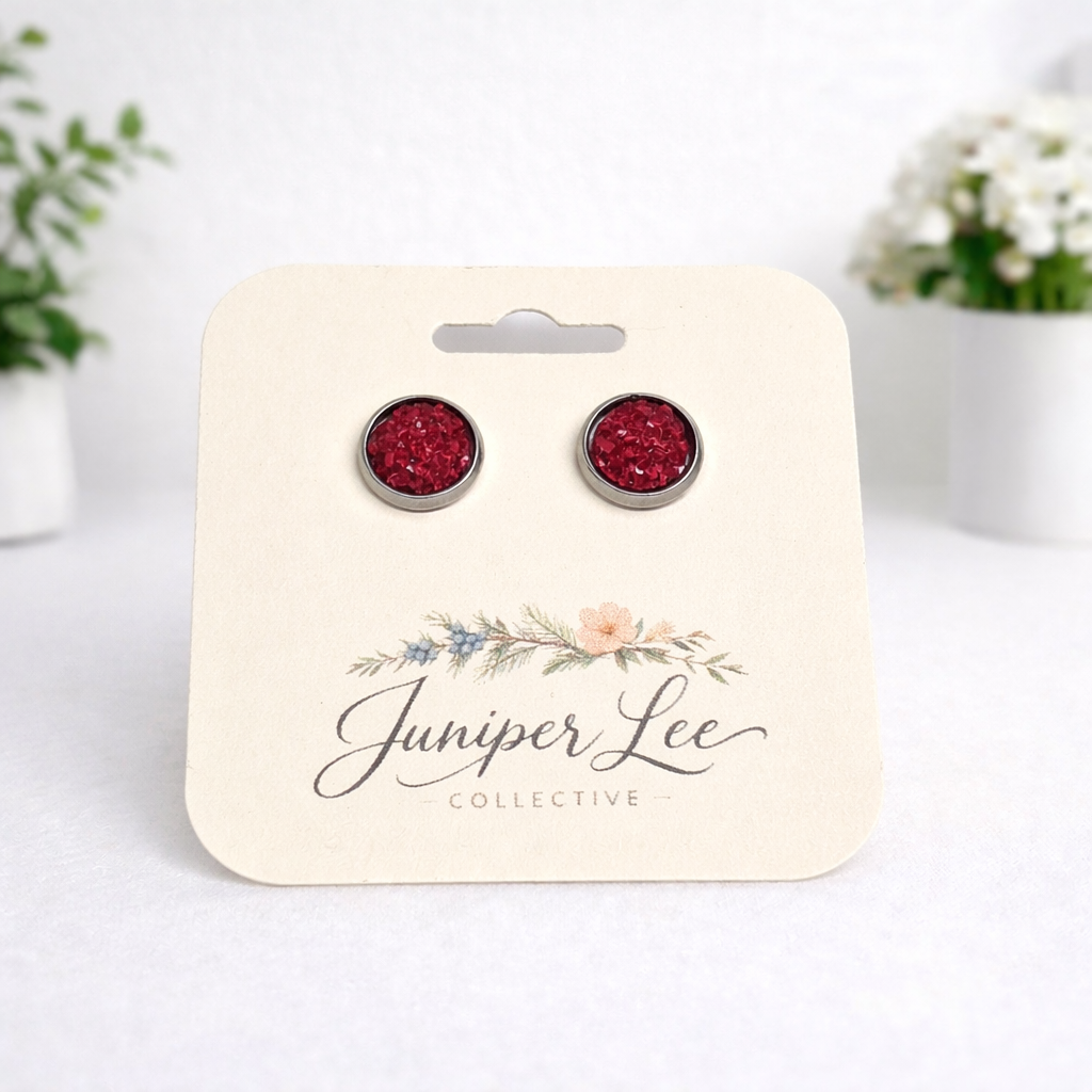 Druzy Stud Earrings