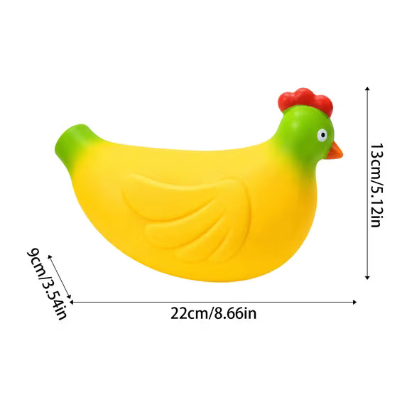 🍌🐔 Jumbo Banana Chicken Squishy