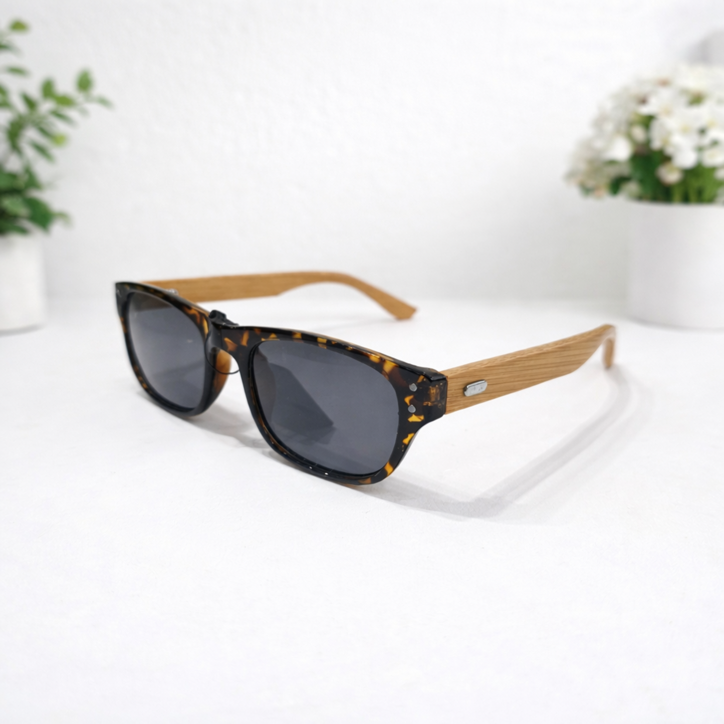 Real Bamboo and Rosewood Polarized Sunglasses