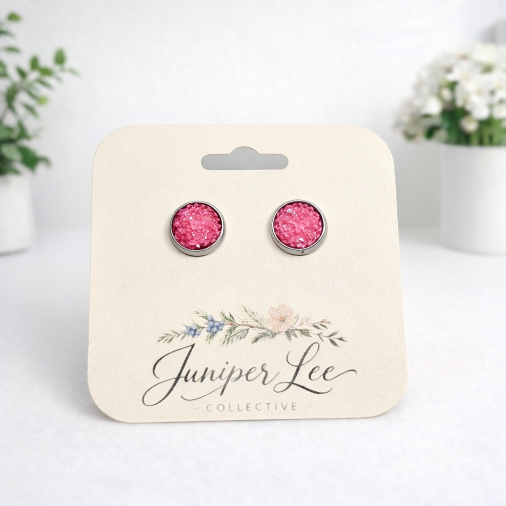Druzy Stud Earrings