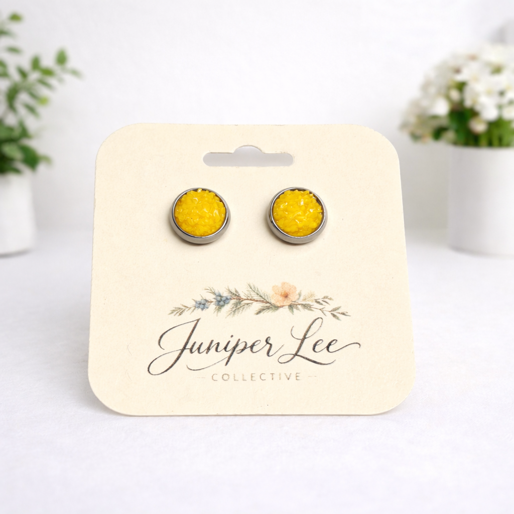 Druzy Stud Earrings