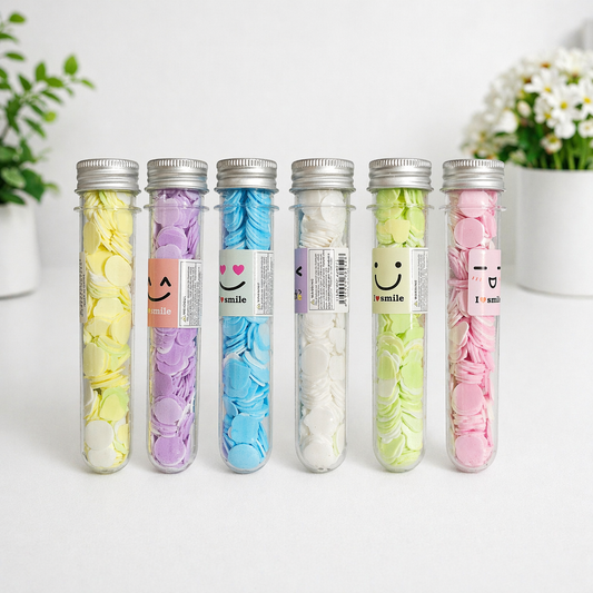 Paper Soap Hearts & Confetti Flakes – Portable Tube