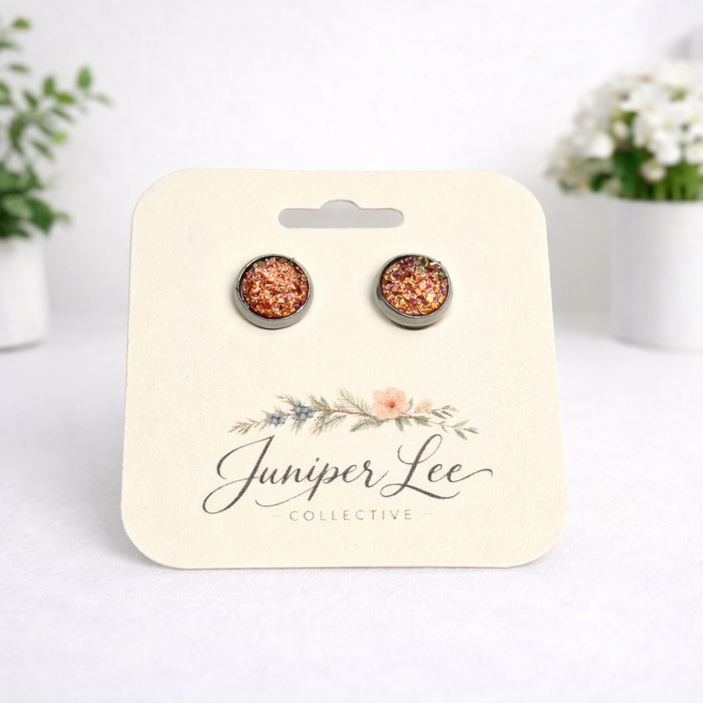 Druzy Stud Earrings