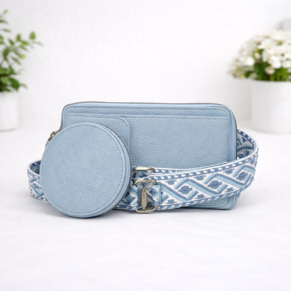 Iris Phone Wallet-Sky Blue