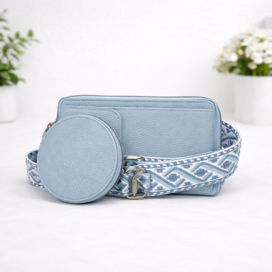 Iris Phone Wallet-Sky Blue