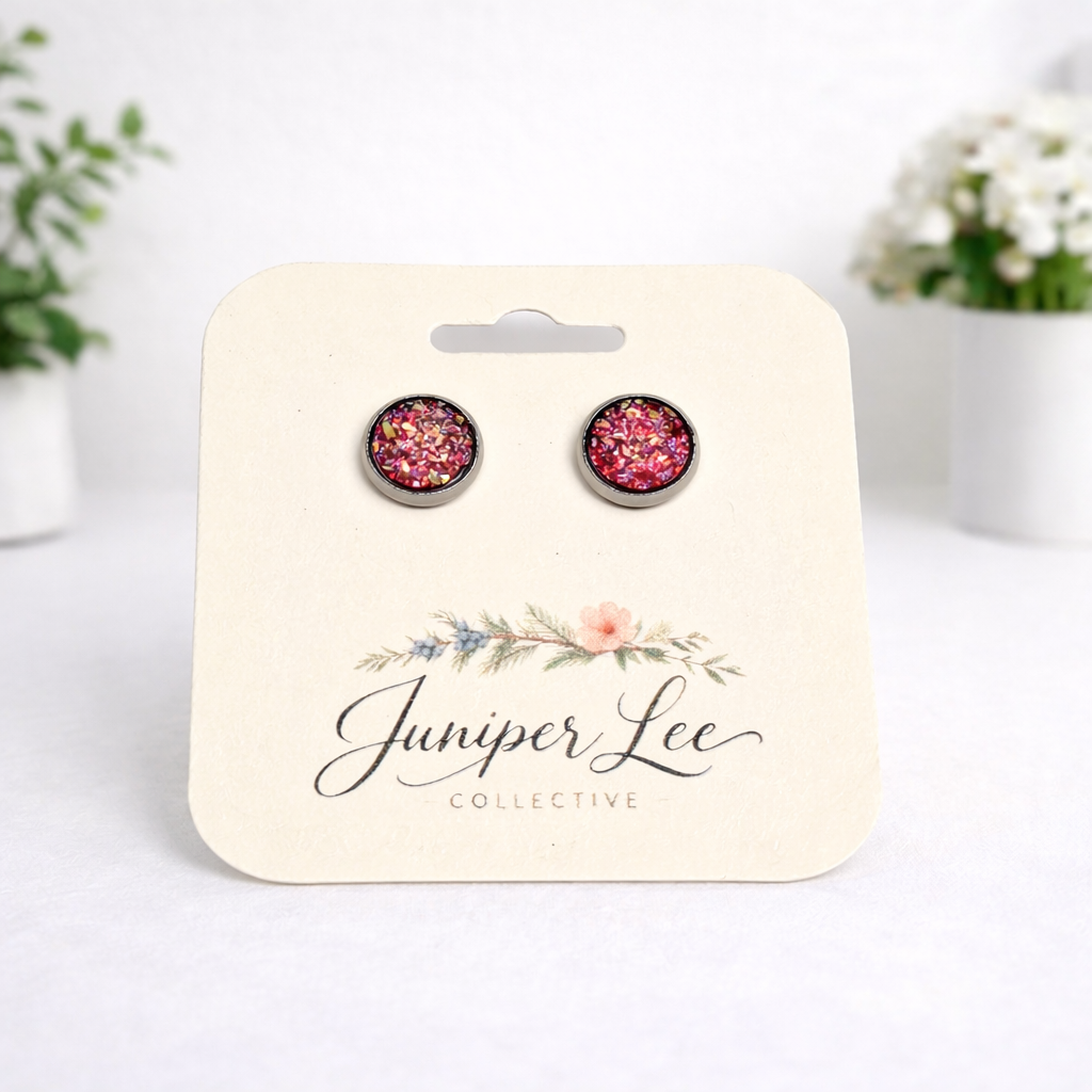 Druzy Stud Earrings