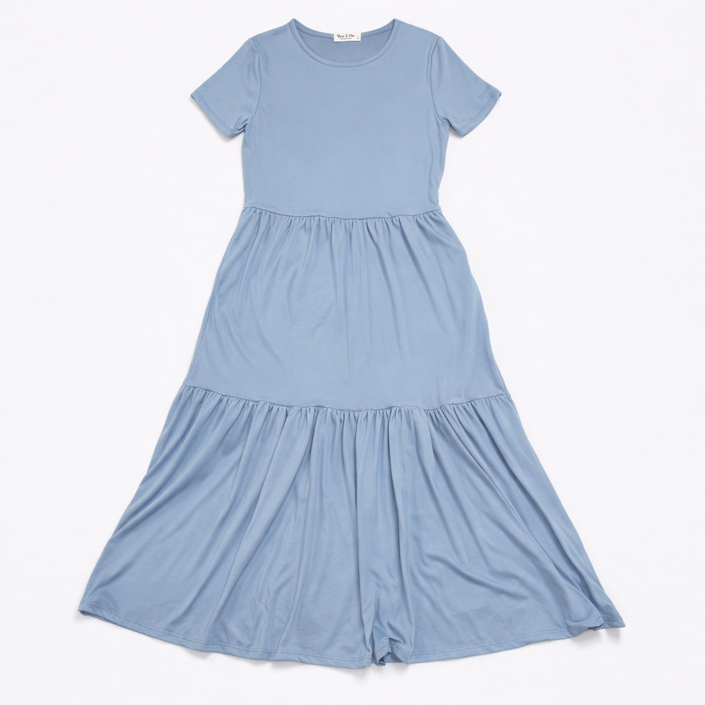 Bluebell Breeze Tiered Dress