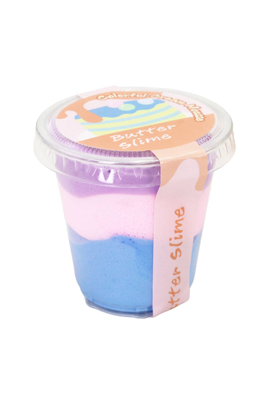 Pastel 3-Tone Soft Butter Matte Slime Mini Cup