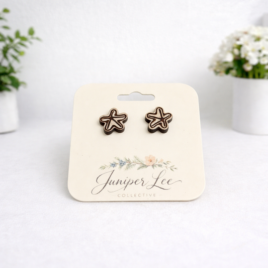 Wooden Stud Earrings