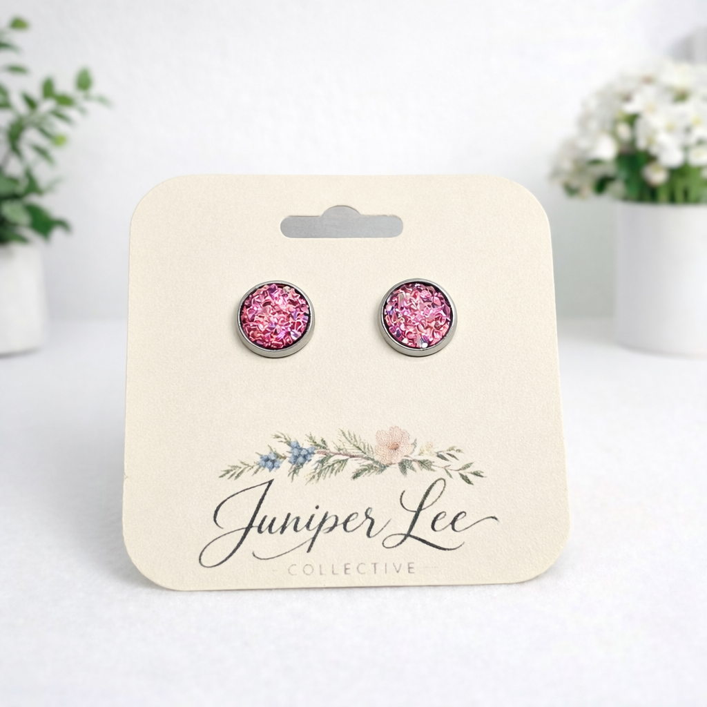 Druzy Stud Earrings