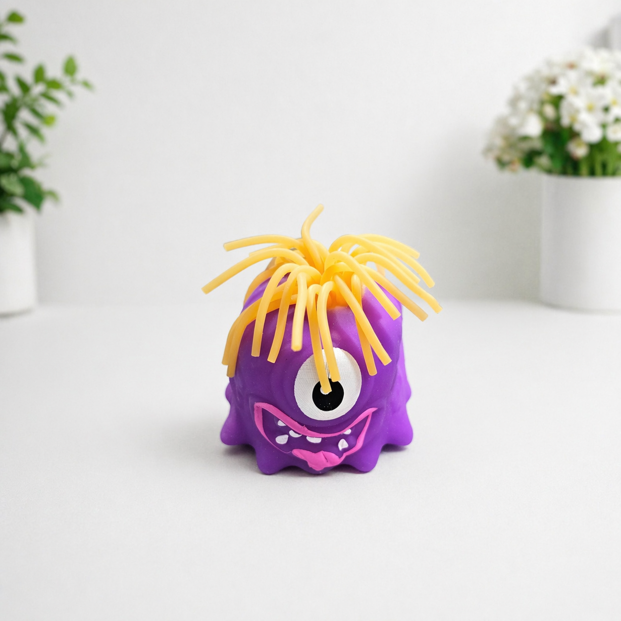 Noodle Hair Monster Squishy Toy 👾