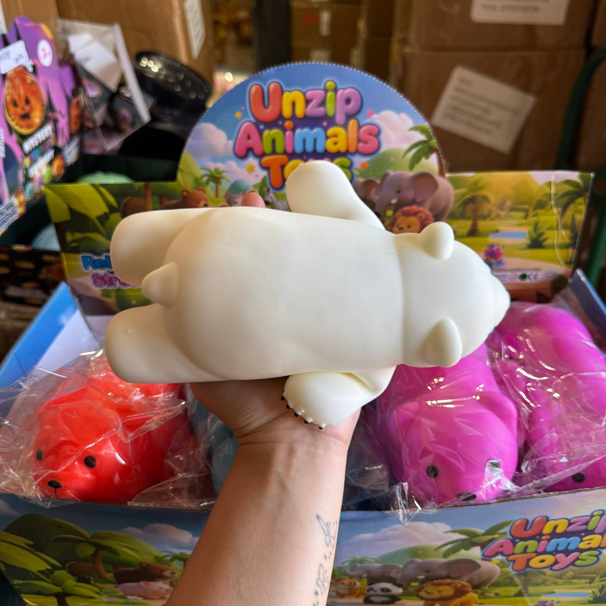 JUMBO Colorful Polar Bear Squishy