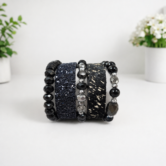 Animal Print Stack Bracelets