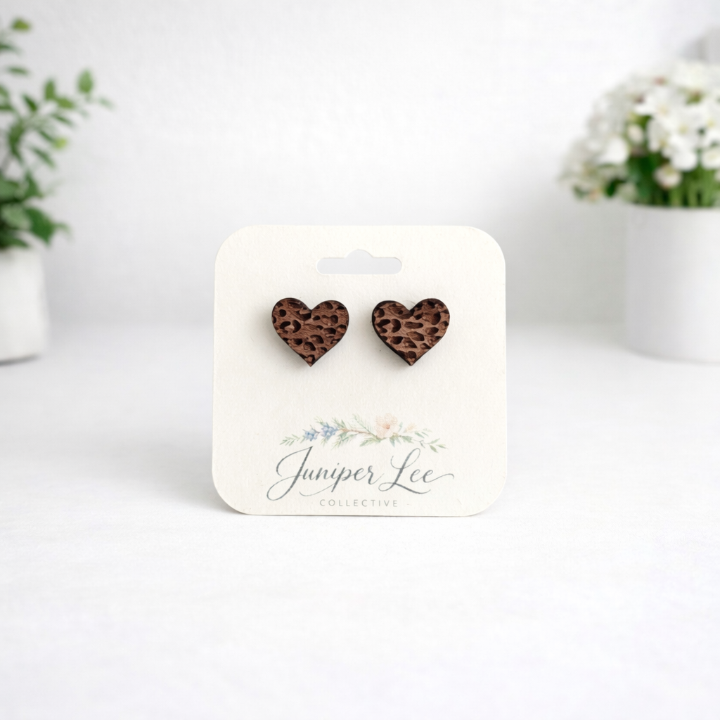 Wooden Stud Earrings