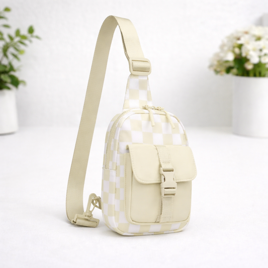 Checkered Everyday Sling Bag