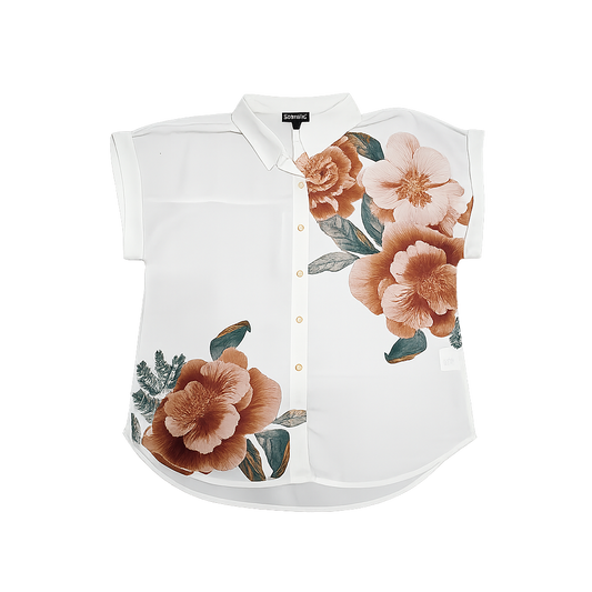 Bloom Haven Button-Up Blouse