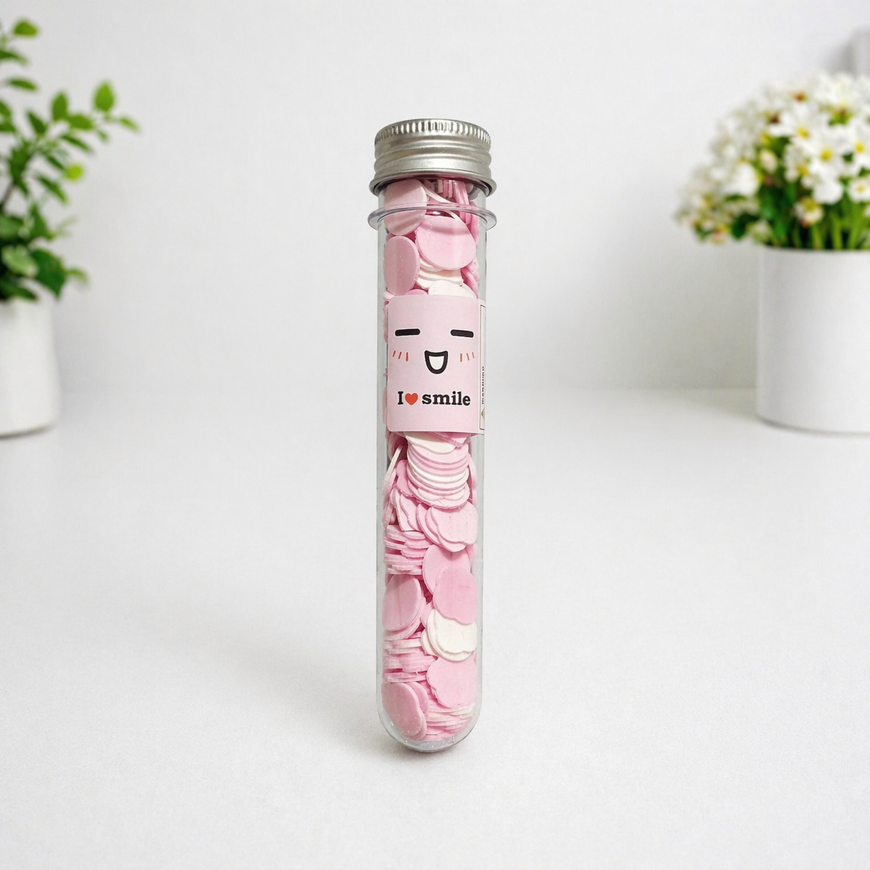 Paper Soap Hearts & Confetti Flakes – Portable Tube