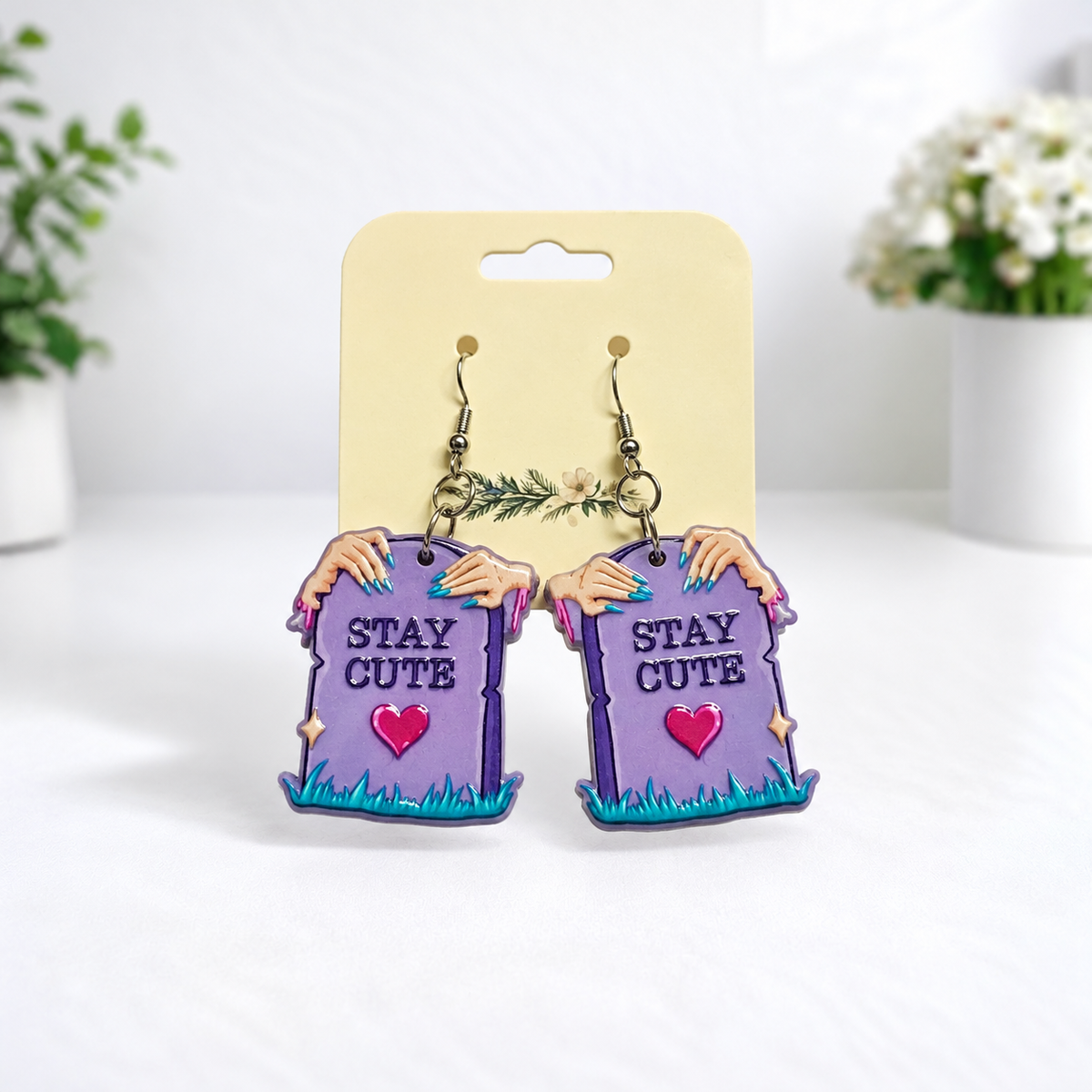 🎃👻 Halloween Acrylic Dangle Earrings