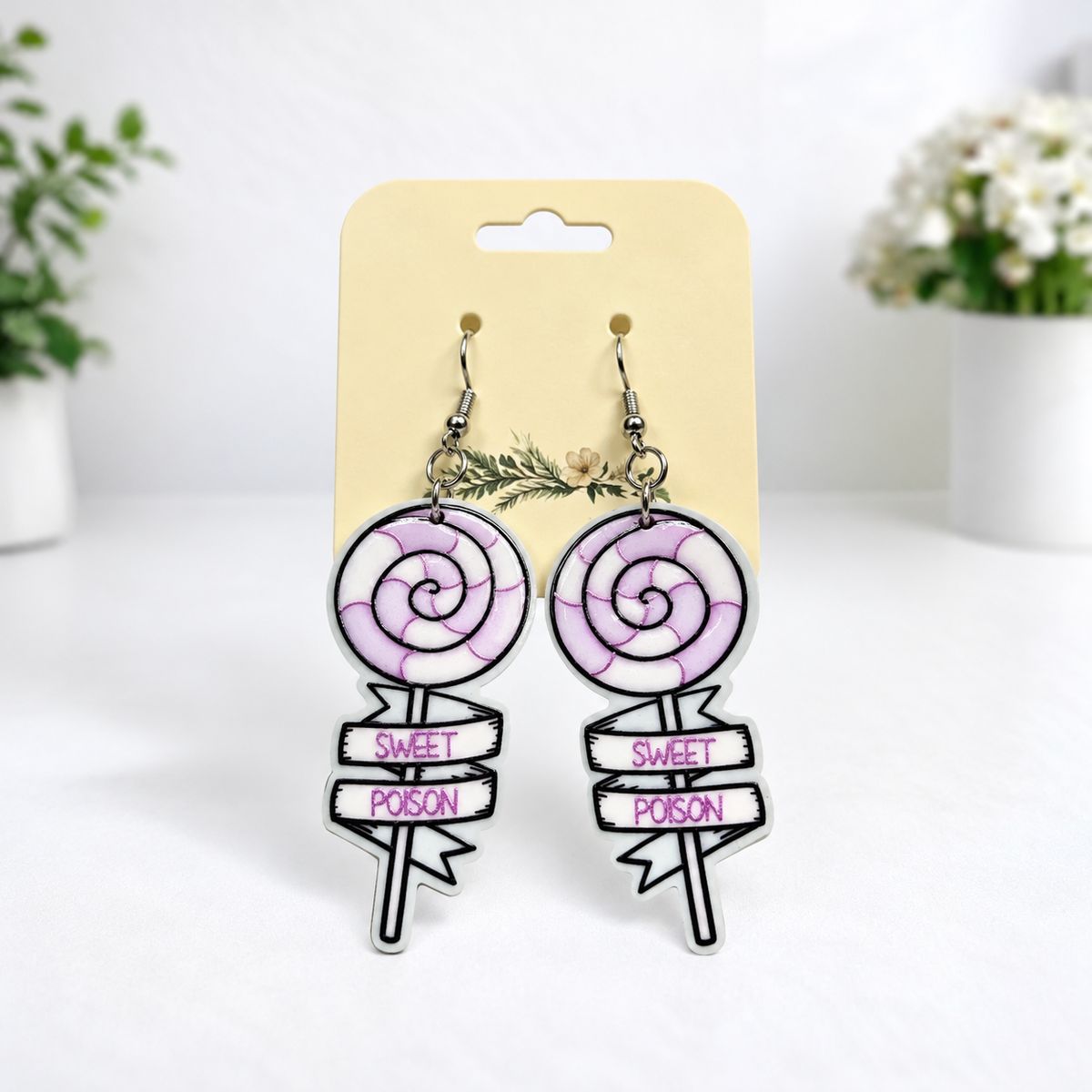 🎃👻 Halloween Acrylic Dangle Earrings