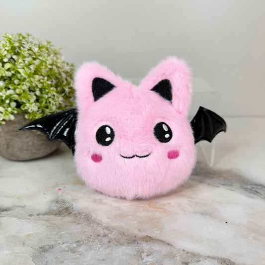 Halloween Pom Pom Bat Keychain