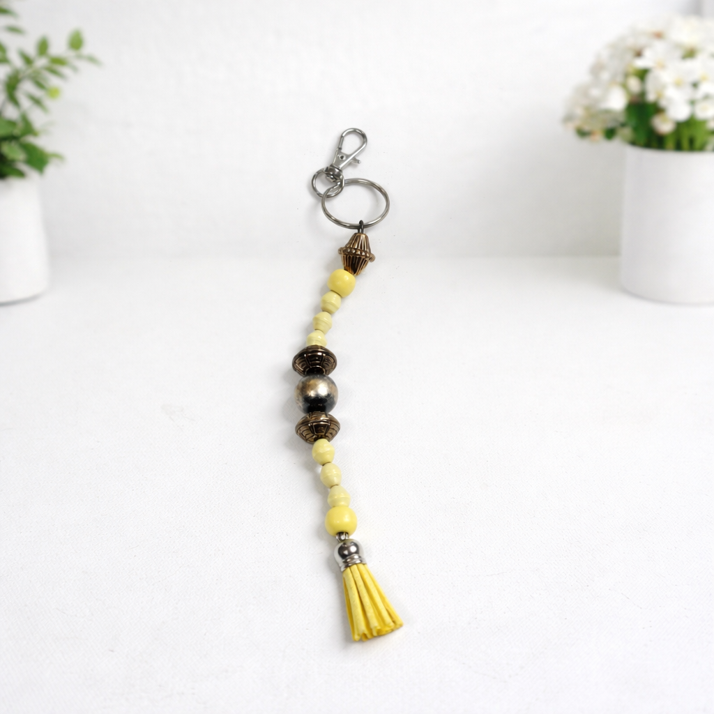 Beaded Tassel Keychains