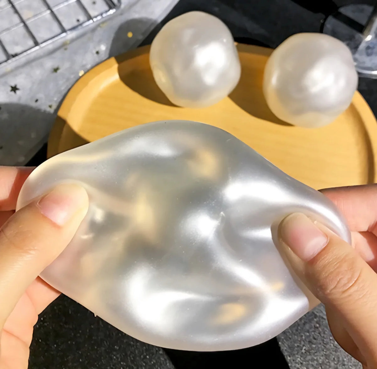 Pearl Coconut Oil Stress Ball
